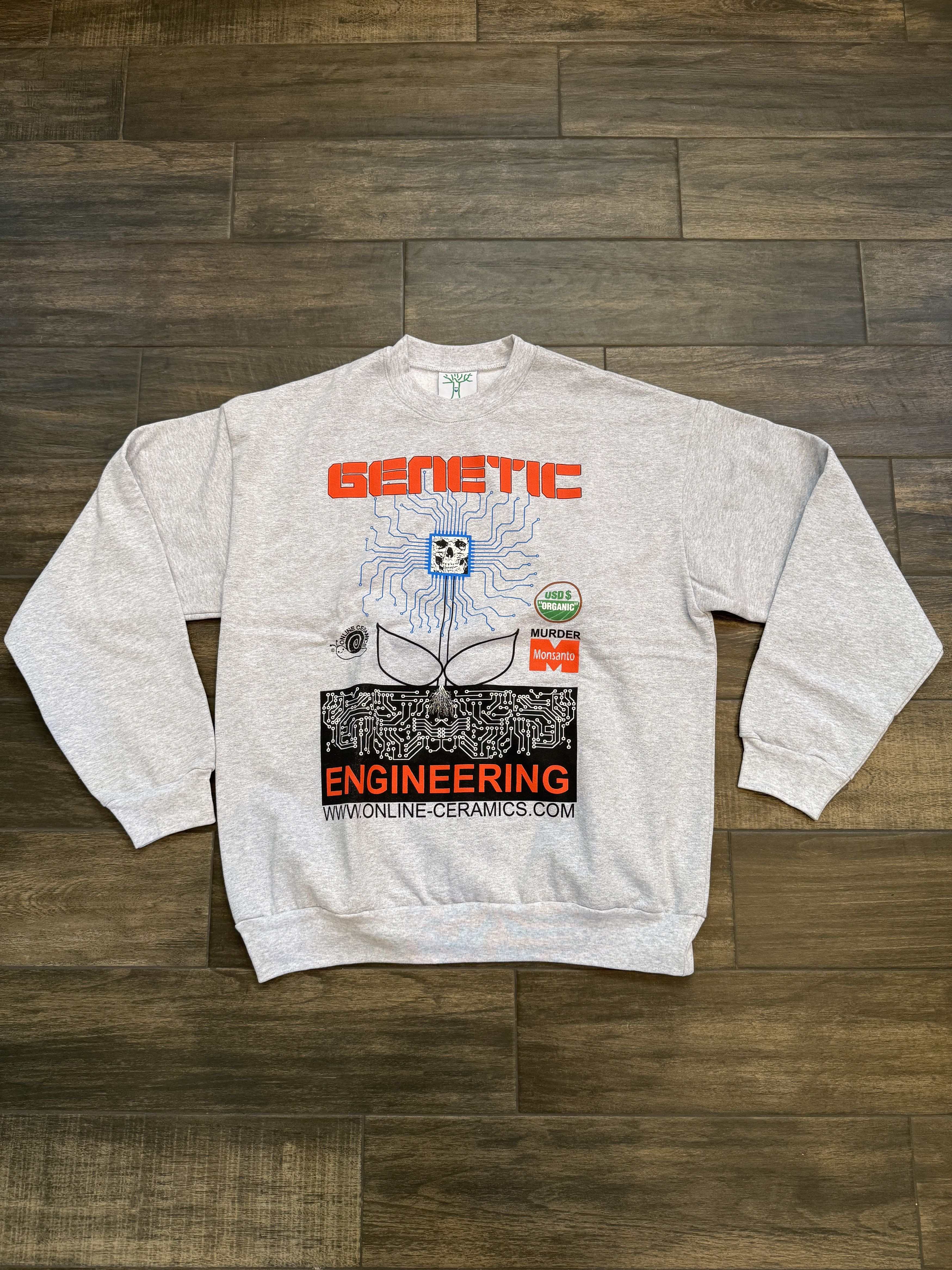 Online Ceramics Online Ceramics Genetic Engineering Crewneck Sweatshirt Gray Size US XL / EU 56 / 4 - 1 Thumbnail