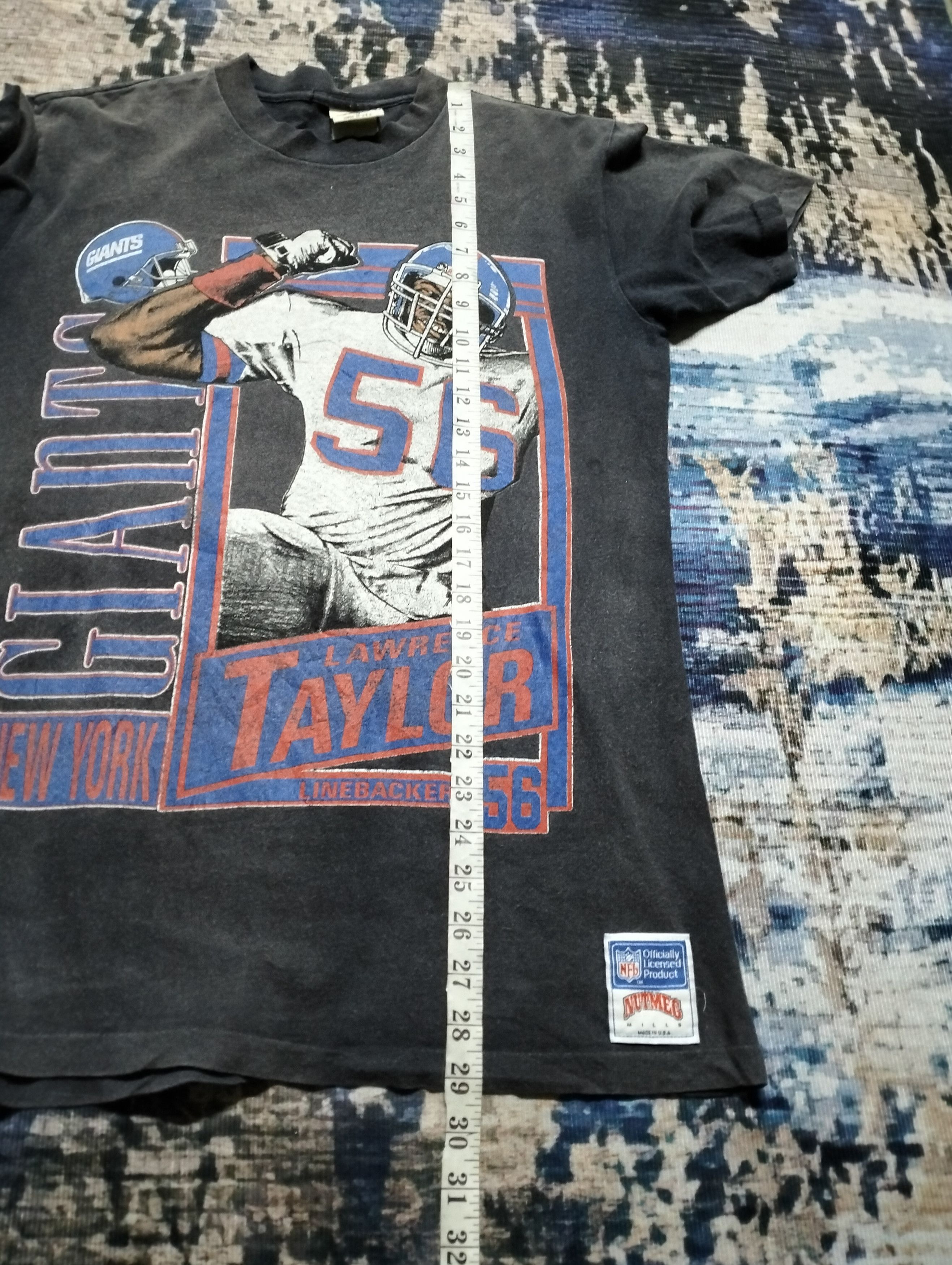NFL VTG USA Nutmeg Black NFL New York Giants Lawrence Taylor Tee Size US M / EU 48-50 / 2 - 20 Thumbnail