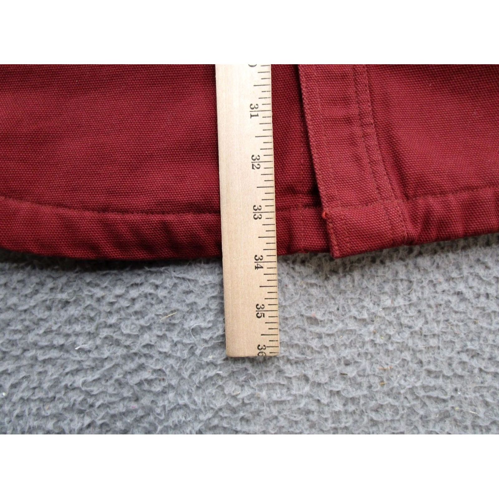 Vintage Duluth Trading Jacket Mens Heavy Canvas Workwear Fleece Lined Snap Size L Red Varsity Jacket Winter Relaxed 90s Mens Size US L / EU 52-54 / 3 - 6 Thumbnail