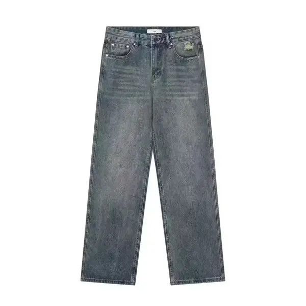 Japanese Brand VIBE Street retro heavyweight washed wide leg jeans Size US 32 / EU 48 - 5 Thumbnail