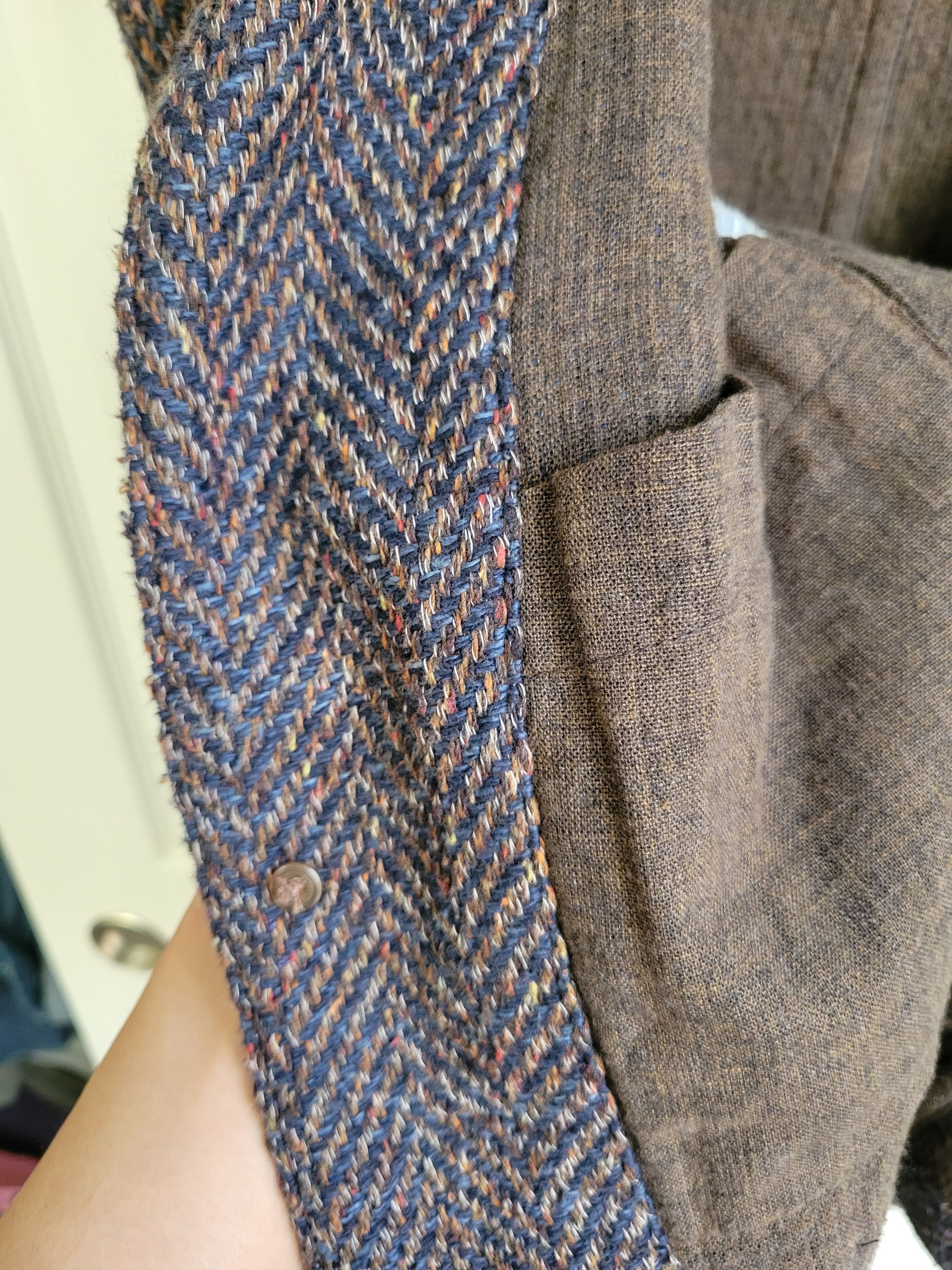 45R Indigo Kuba Tweed Blazer Jacket