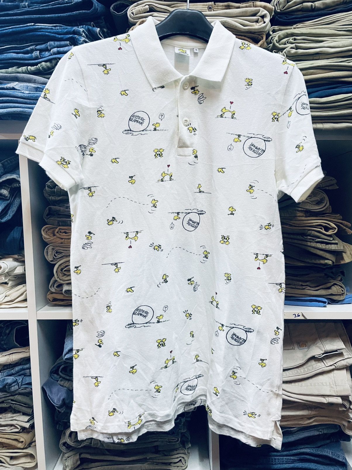 Hysteric Glamour × Japanese Brand × Peanuts Hysteric Glamour X Peanuts Woodstock polo shirt Size US M / EU 48-50 / 2 - 2 Thumbnail