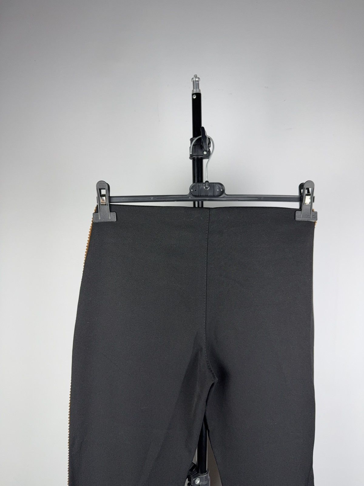 Japanese Brand 00s Retro Western Cowgirl Black Flare Pants With Brown Suede Size 27" / US 4 / IT 40 - 8 Thumbnail