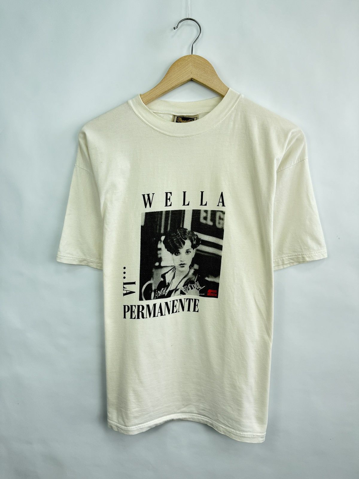Wrangler 🇺🇸 Vtg 80s Wrangler Wella Hair Color Permanent Photo Graphic Size US XL / EU 56 / 4 - 3 Thumbnail