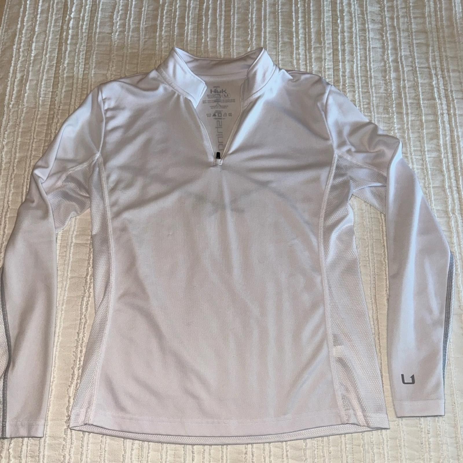 Other Huk Icon X Fishing Pullover White M Long Sleeve UPF 50+ Size M / US 6-8 / IT 42-44 - 2 Thumbnail