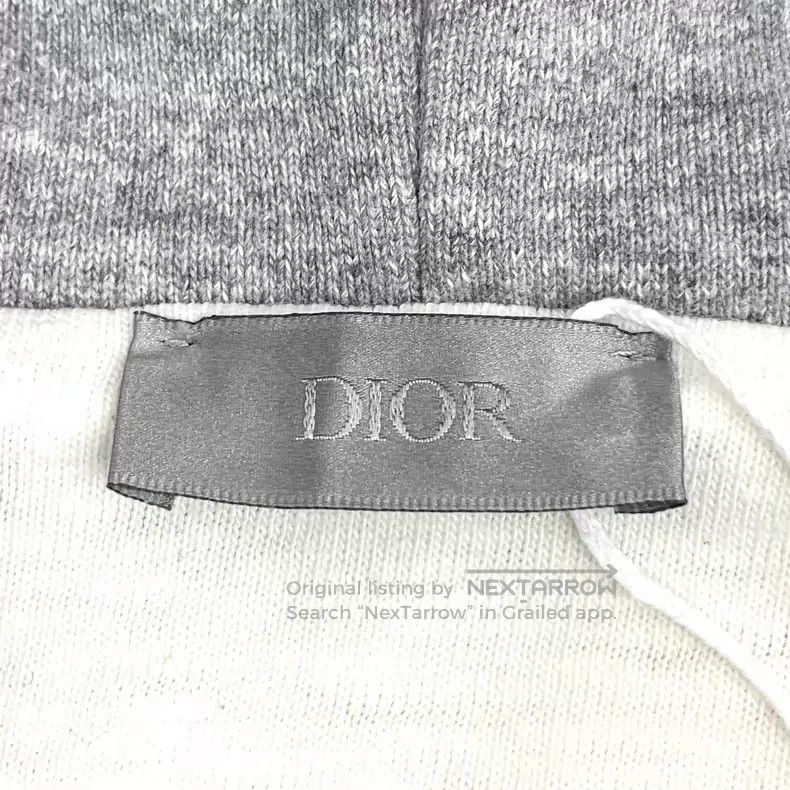 Dior Dior Gray logo letter old destruction design cotton hooded Size US S / EU 44-46 / 1 - 5 Thumbnail