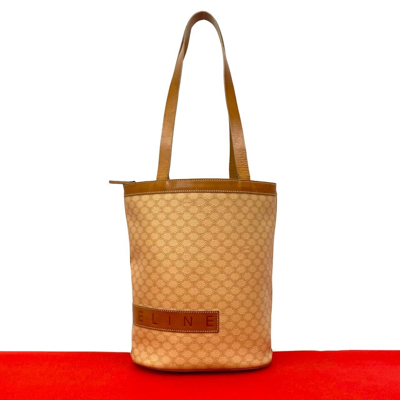 Celine Celine Celine Macadam Triomphe Leather Tote Bag Leather Shoulder Bag DUTY FREE for USA Size ONE SIZE - 1 Thumbnail