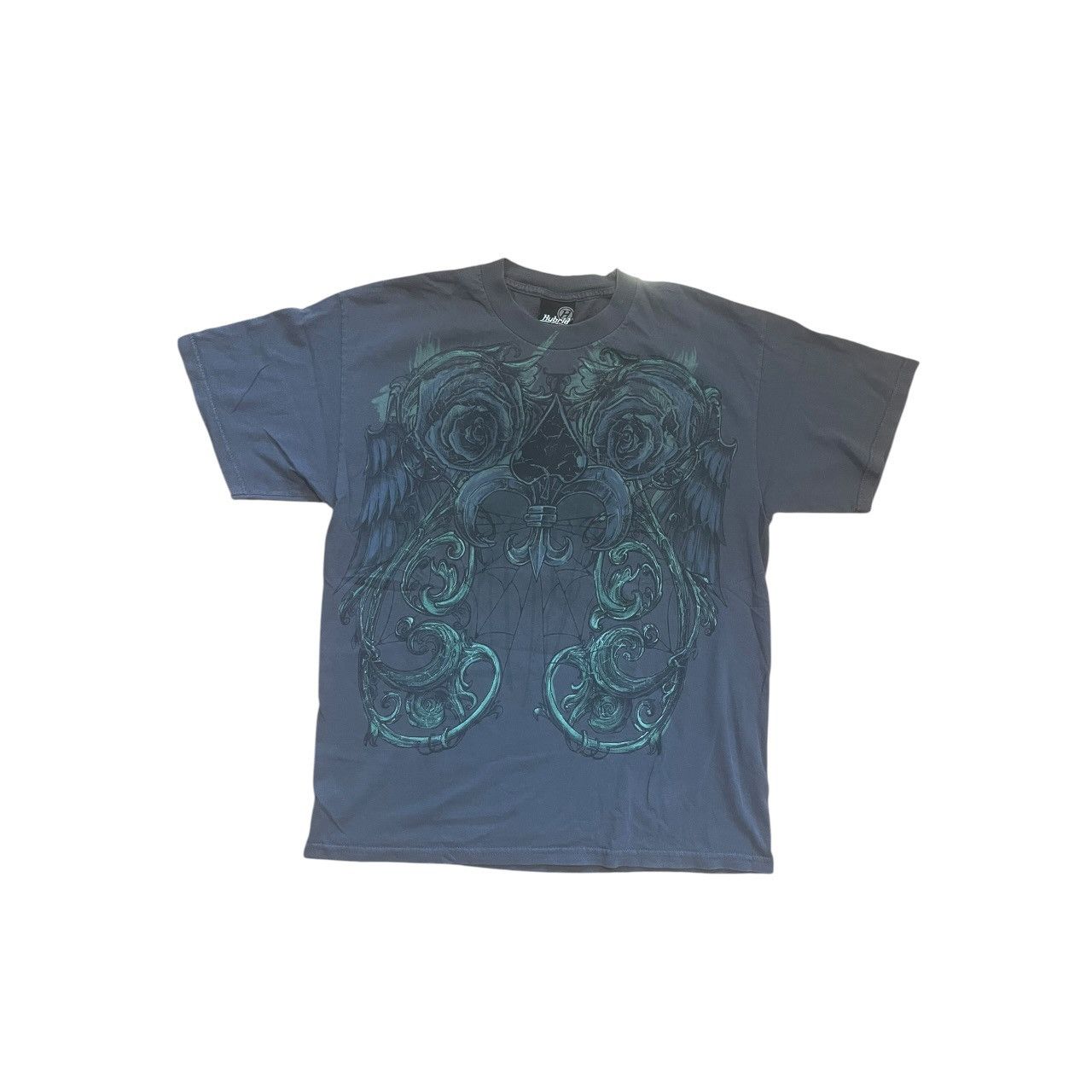 Vintage Hybrid Vintage Y2K Grunge Grey Short Sleeve Men Tee Sz L Size US L / EU 52-54 / 3 - 1 Thumbnail