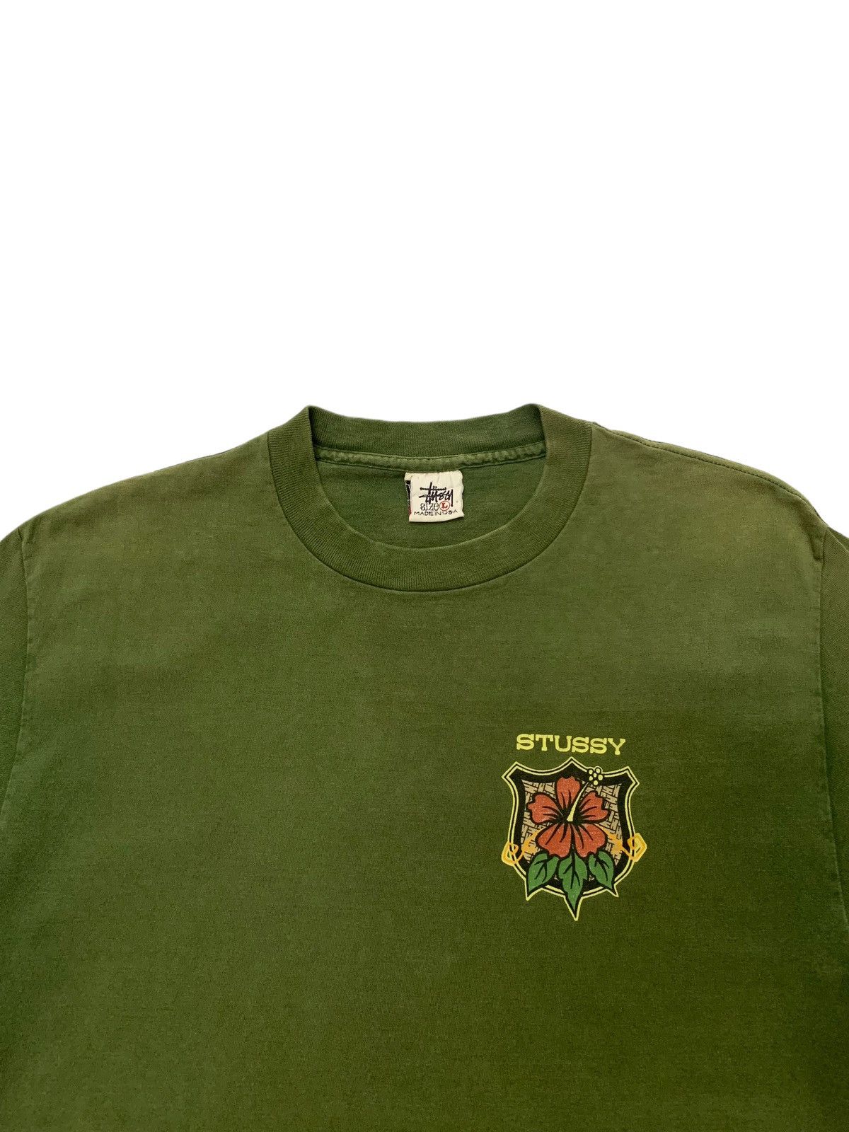 Stussy Vintage 90s Stussy knight Logo Back Hint Sun Faded