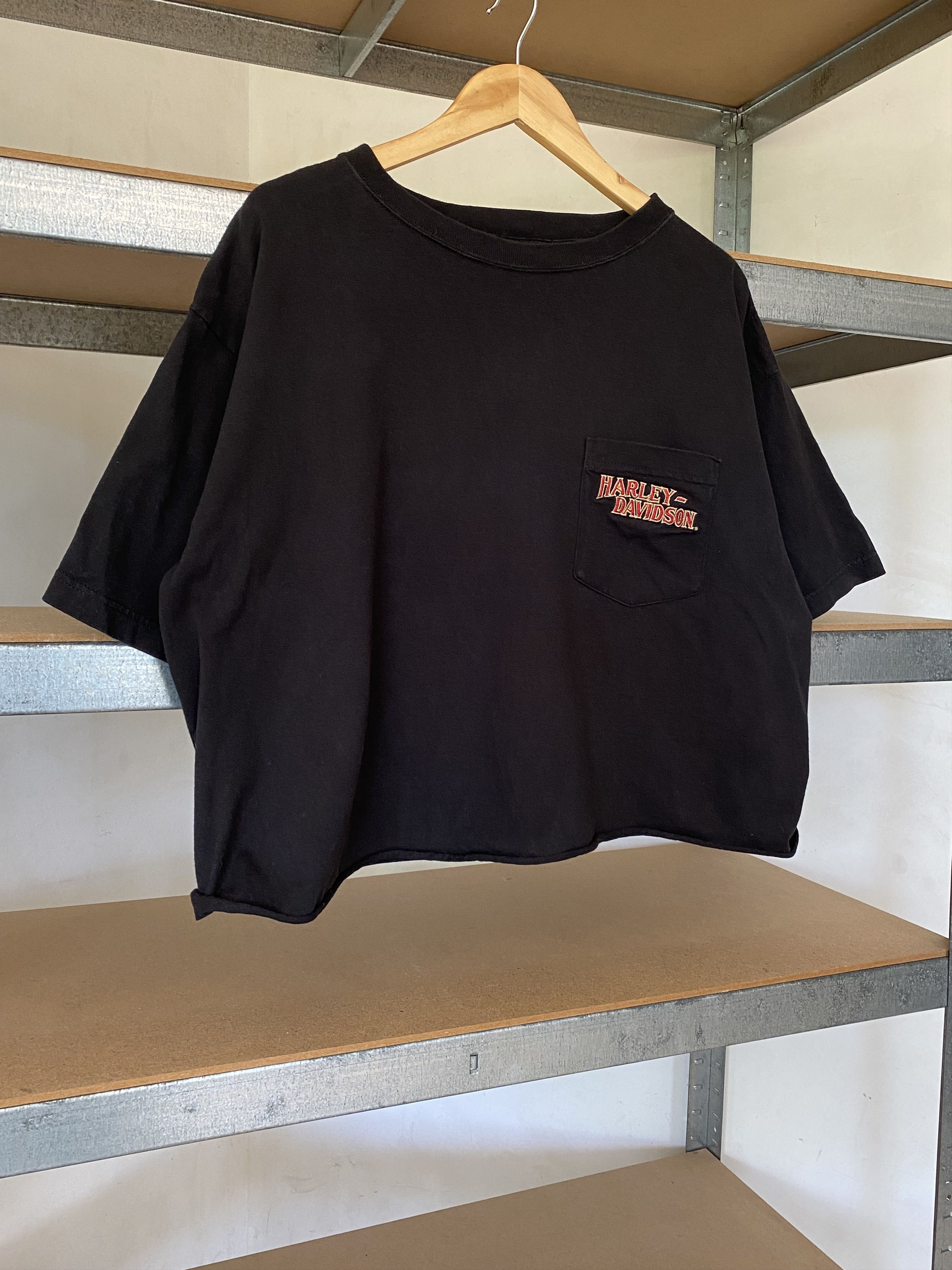Harley Davidson Harley Davidson Vintage Crop Top Tee Size XL / US 12-14 / IT 48-50 - 3 Thumbnail