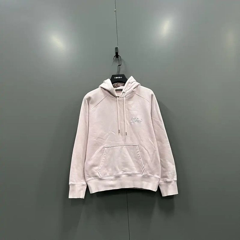 Dior Dior Pink Cotton Embroidered Hoodie for Women 0089 Size M / US 6-8 / IT 42-44 - 1 Thumbnail