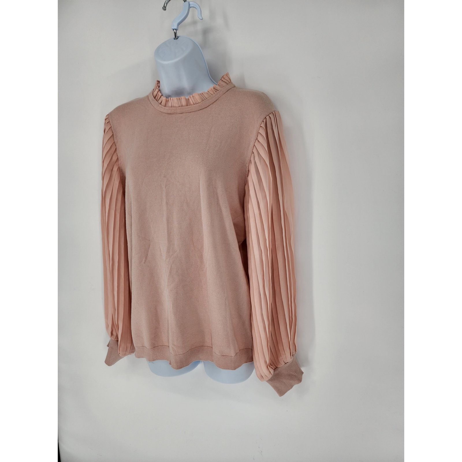 Adrianna Papell Adrianna Papell Blush Pink Lightweight Sweater Women's Large Size L / US 10 / IT 46 - 4 Thumbnail