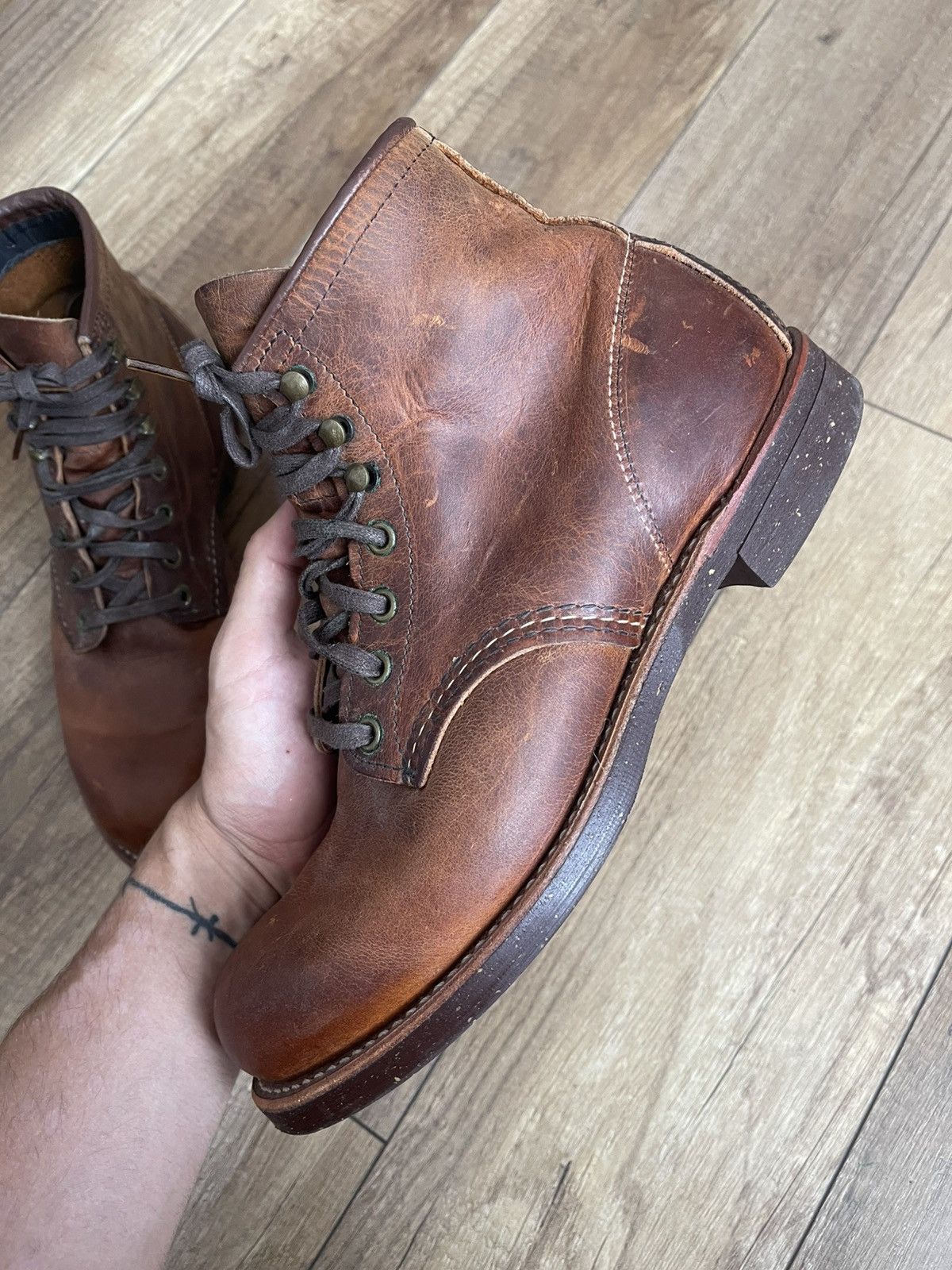 Red Wing Red Wing 2959 Blacksmith Vintage Leather Shoes Boots USA Size US 7.5 / EU 40-41 - 9 Thumbnail