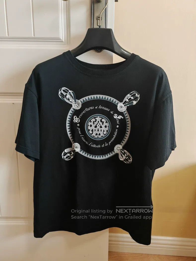 Hermes Hermes Women's Black Printed Short Sleeve T-Shirt Size XS / US 0-2 / IT 36-38 - 1 Thumbnail