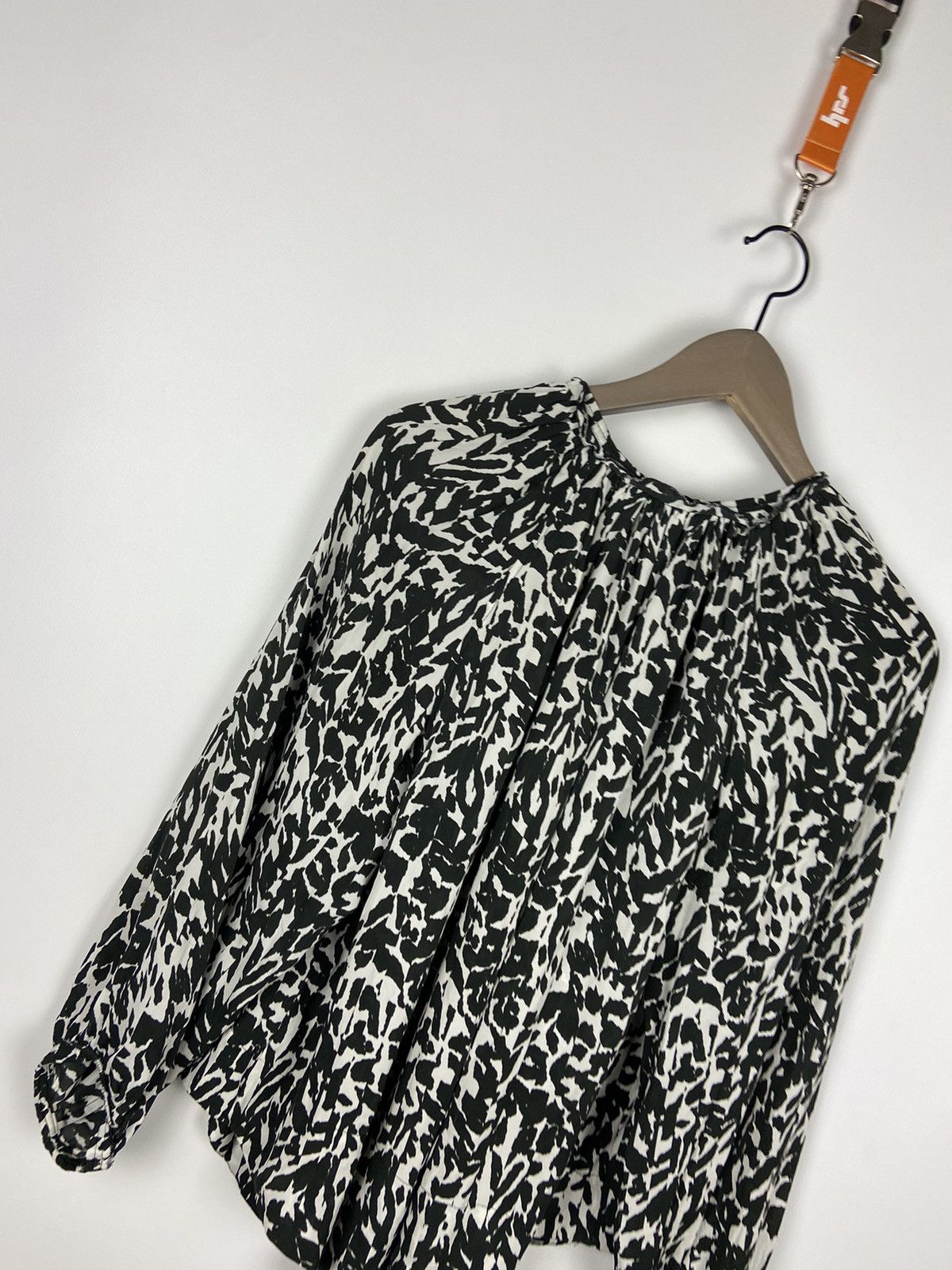 Designer × Isabel Marant Isabel Marant Silk Black and White Top Blouse Long Sleeve Size XS / US 0-2 / IT 36-38 - 13 Thumbnail