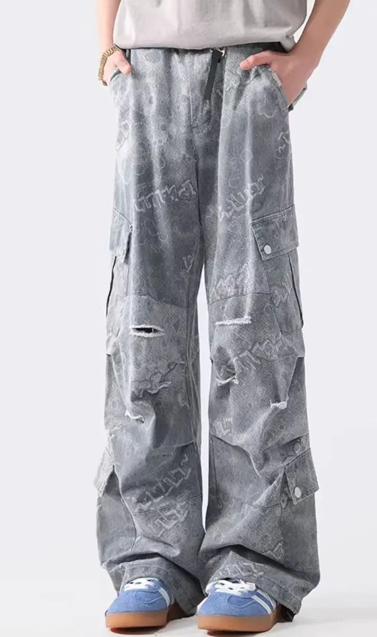 Designer × Japanese Brand Vintage Hip Hop Punk Loose Casual Pants Size US 32 / EU 48 - 3 Thumbnail