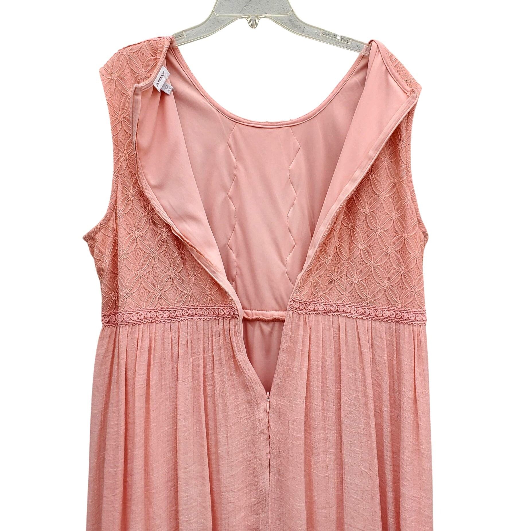 Avenue Avenue Blush Pink Lace Applique Maxi Dress Plus Size 18/20 S Size XXL / US 16-18 / IT 52-54 - 6 Thumbnail