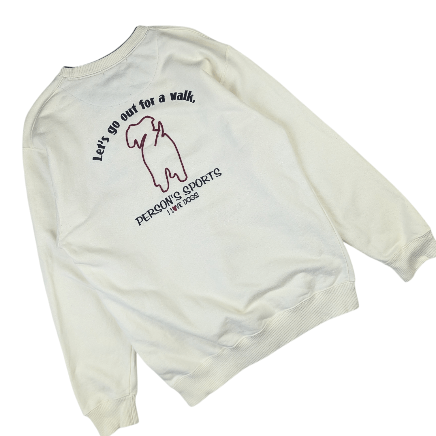 PERSON'S Vintage 90's PERSON'S SPORT Love Dogs Sportswear Sweatshirts Size US XS / EU 42 / 0 - 10 Thumbnail
