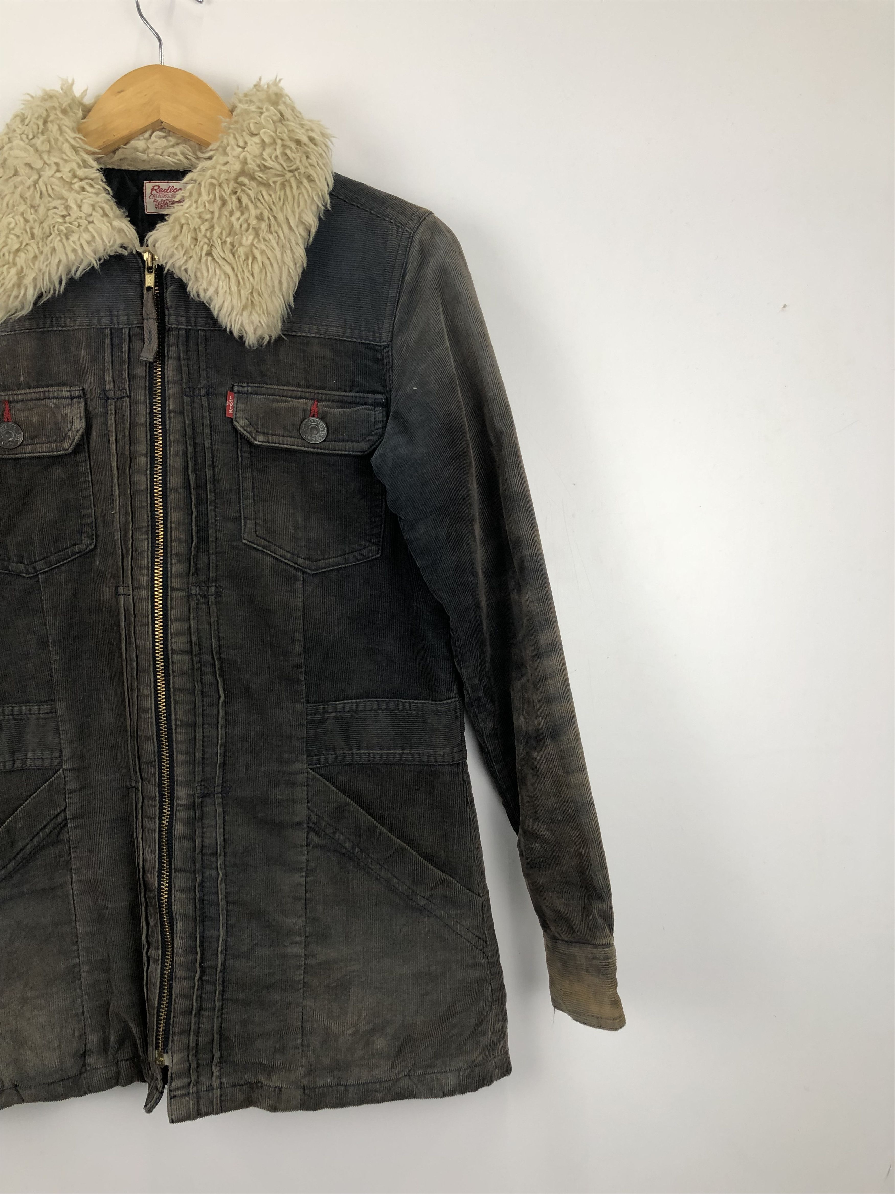 Levi's Vintage Levis Redloop Denim Sherpa Velvet Jacket J0736 Size US M / EU 48-50 / 2 - 7 Thumbnail