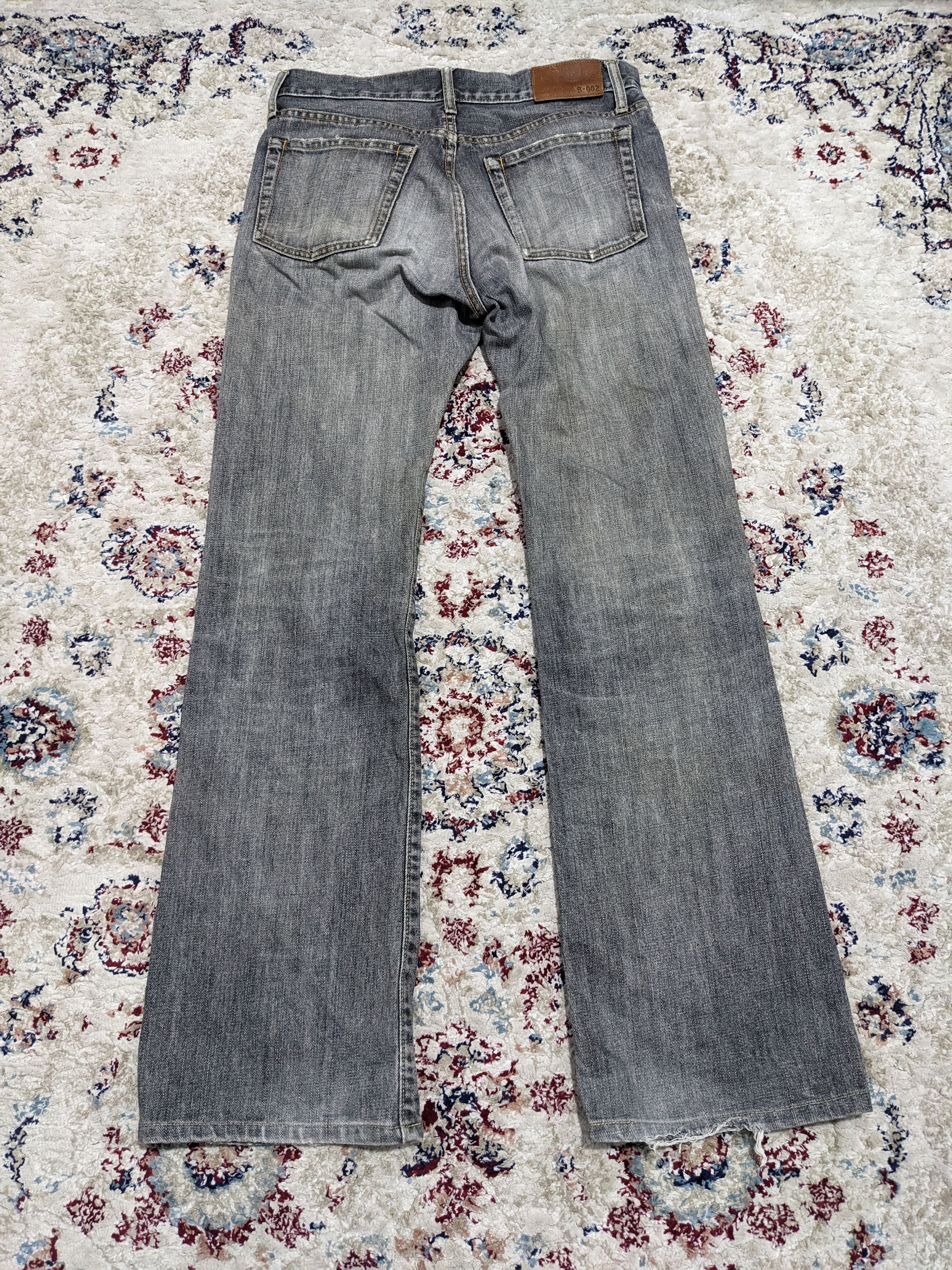 Japanese Brand × Uniqlo × Vintage Uniqlo B002 Faded Black Wash Flare Bootcut Jeans Size US 30 / EU 46 - 2 Thumbnail