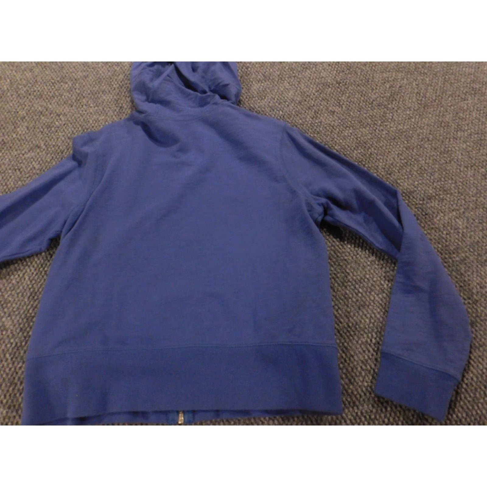 Izod IZOD Sweater Womens M Full Zip Hoodie Stretch blue Cable-Knit Raglan Sleeve Classic Winter Regular Knit Shirt (Blue) Size M / US 6-8 / IT 42-44 - 7 Thumbnail
