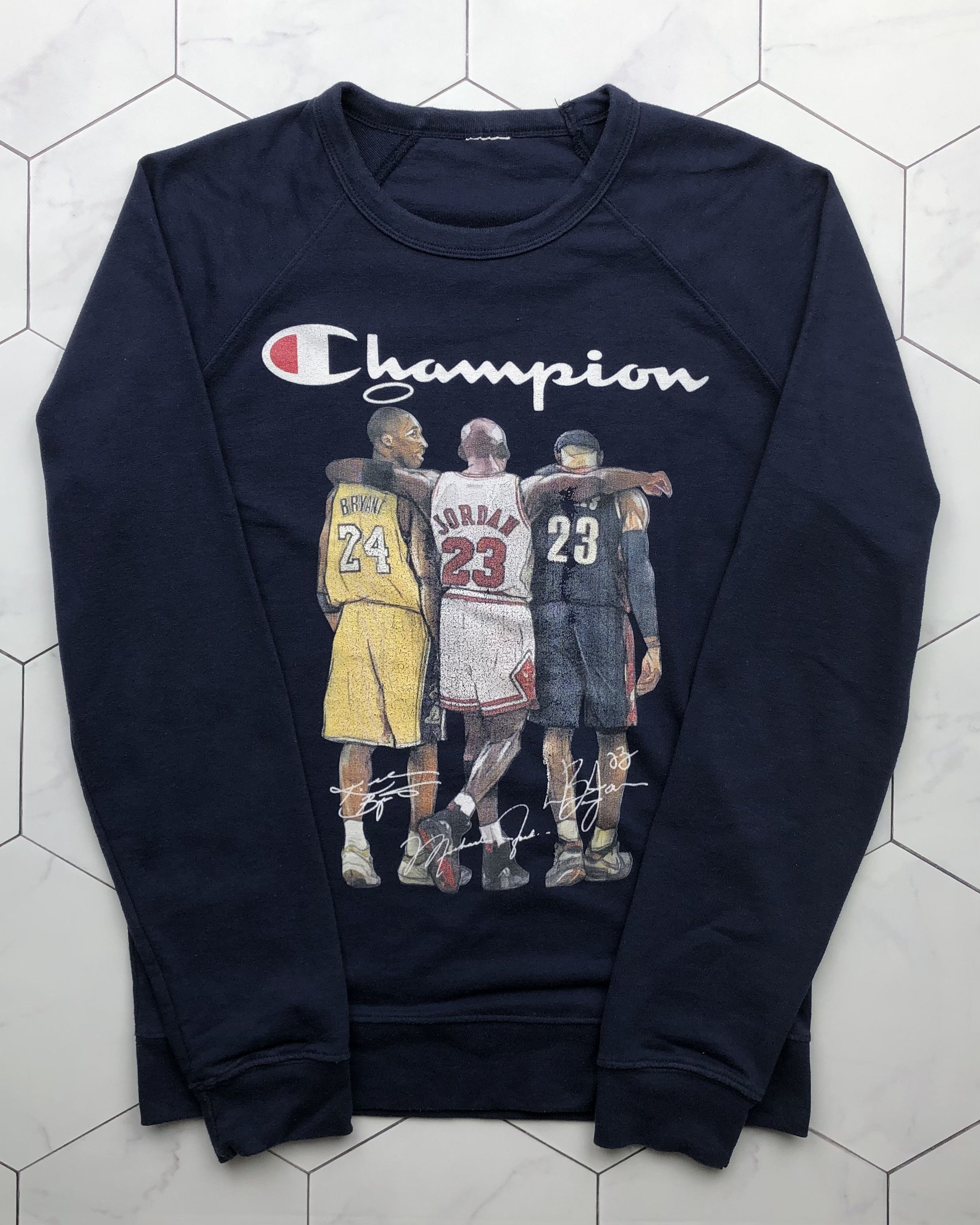 champion lebron kobe jordan sweatshirt