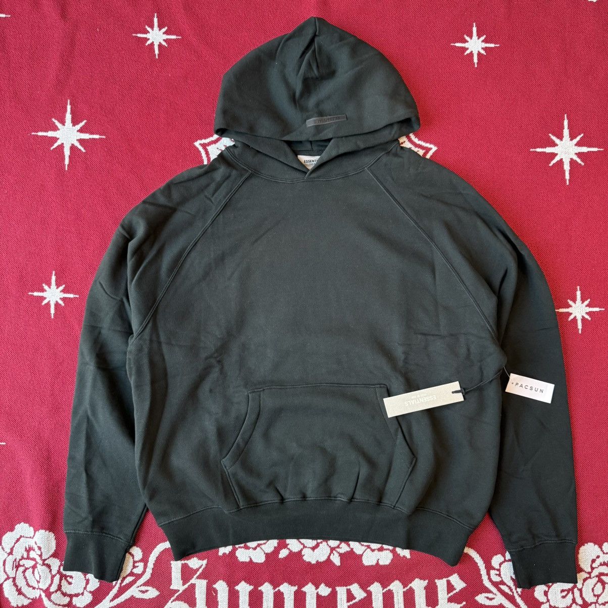 Fear of God SS21 Fear of God Essentials Pull-Over Hoodie Black Size M Size US M / EU 48-50 / 2 - 1 Thumbnail