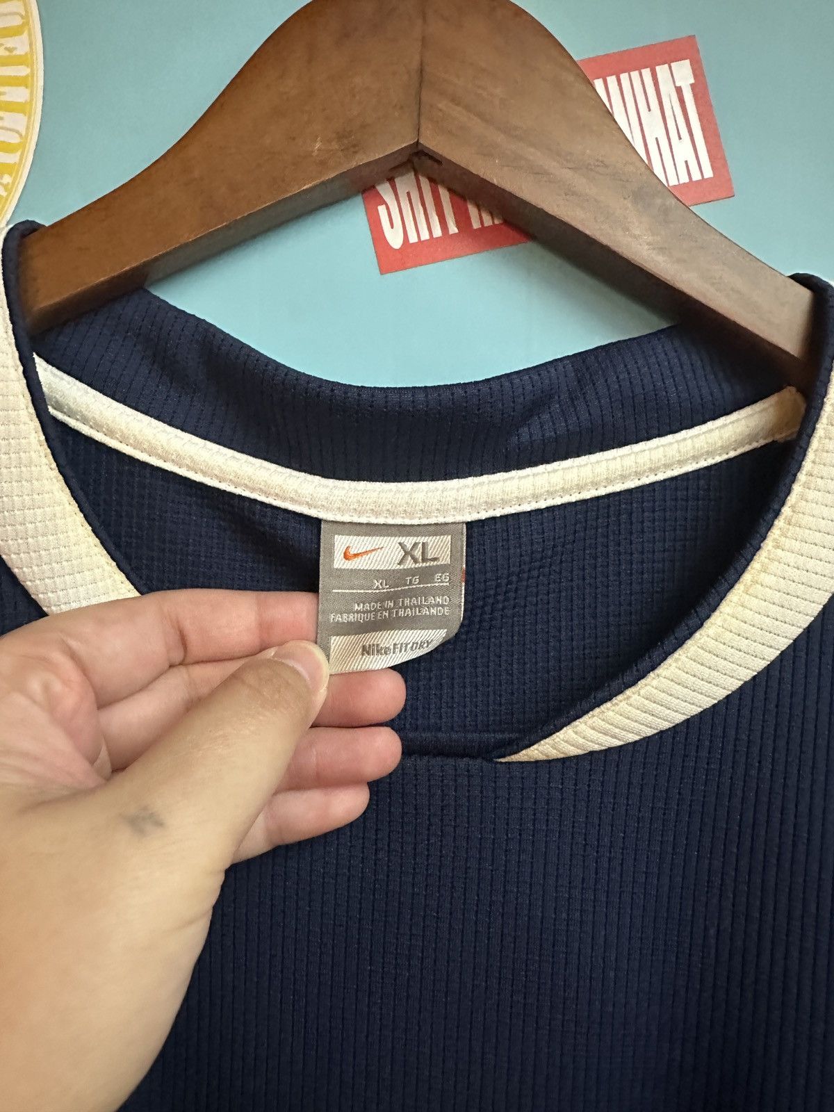 Nike 📍Super Rare📍Vintage Thailand 🇹🇭 2007-08 Total 90 Away Jersey Size US XL / EU 56 / 4 - 8 Thumbnail