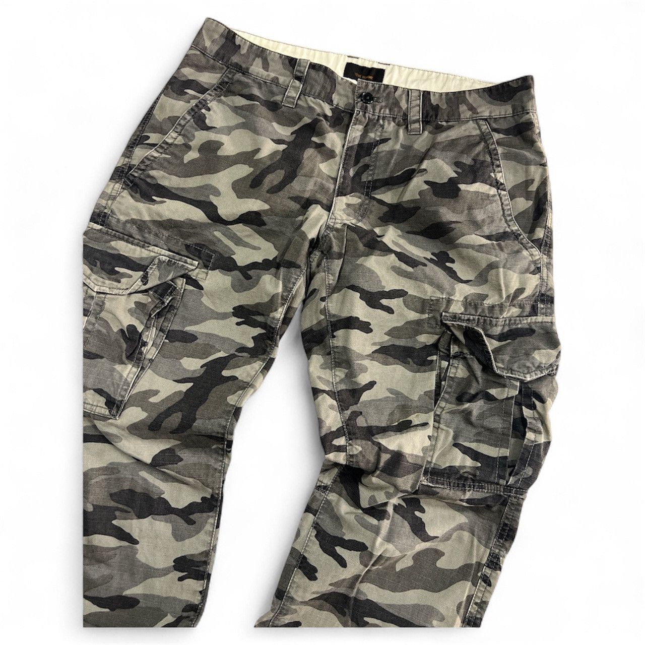 Tete Homme Tete Homme Grey Camouflage a.n.b Cargopant Size US 32 / EU 48 - 4 Thumbnail
