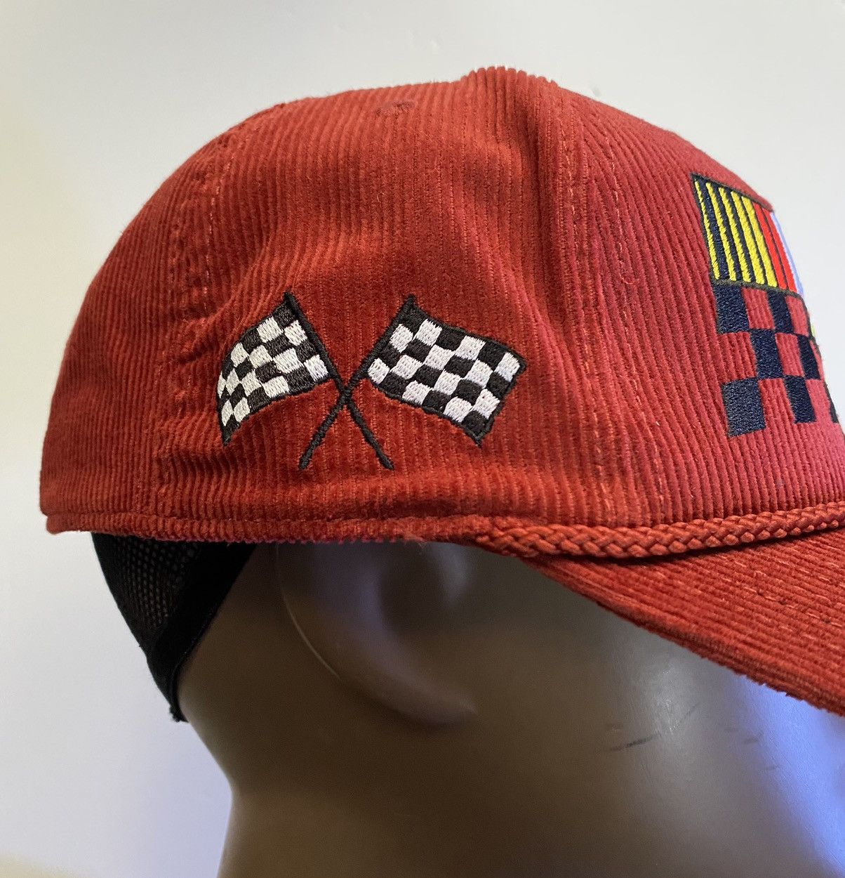 NASCAR Nascar Racing Corduroy Hat Cap Red-Rope Hat Snapback New!! Size ONE SIZE - 4 Thumbnail