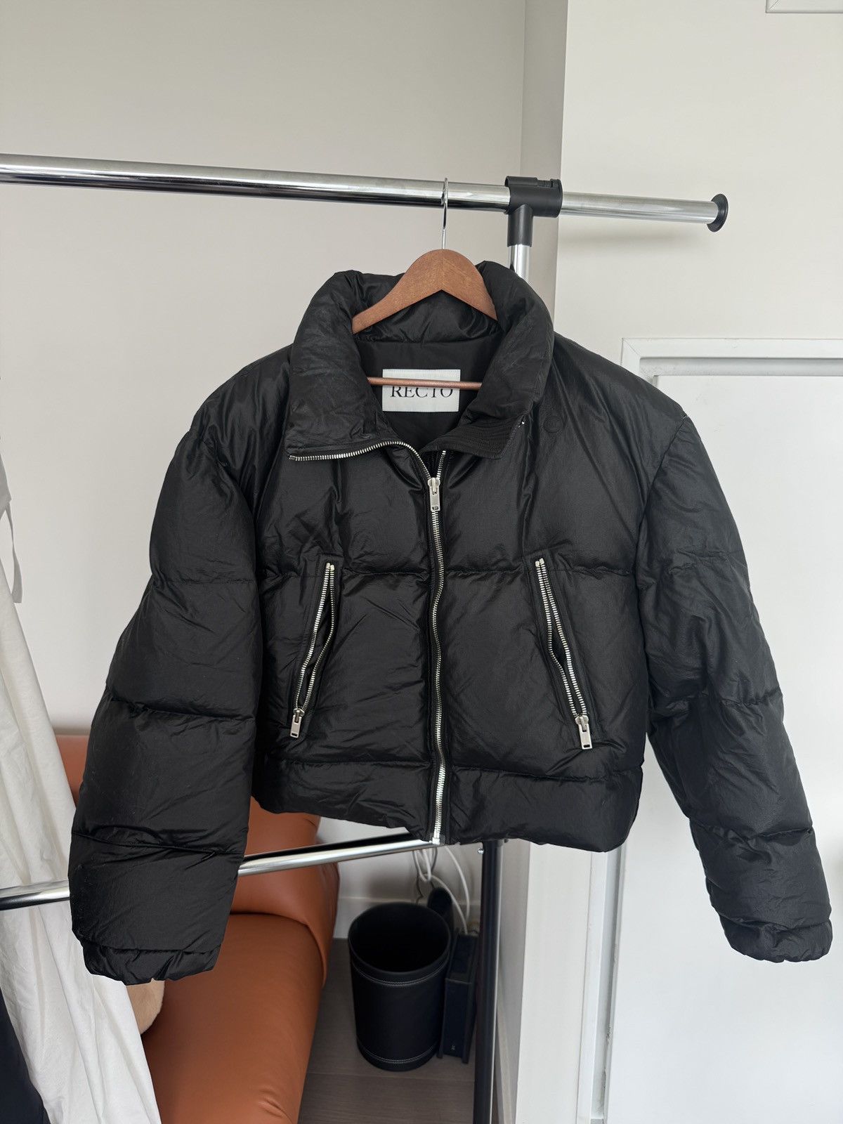RECTO Recto Black Shining Down Jacket (w/ tags) Size US XL / EU 56 / 4 - 2 Thumbnail