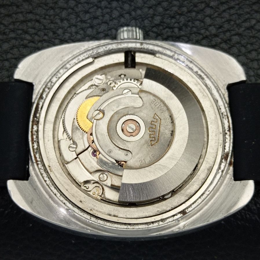 Fortis RARE SWISS MENS FORTIS DAY/DATE @ 6 AUTO WATCH a425146-R Size 38 - 9 Thumbnail
