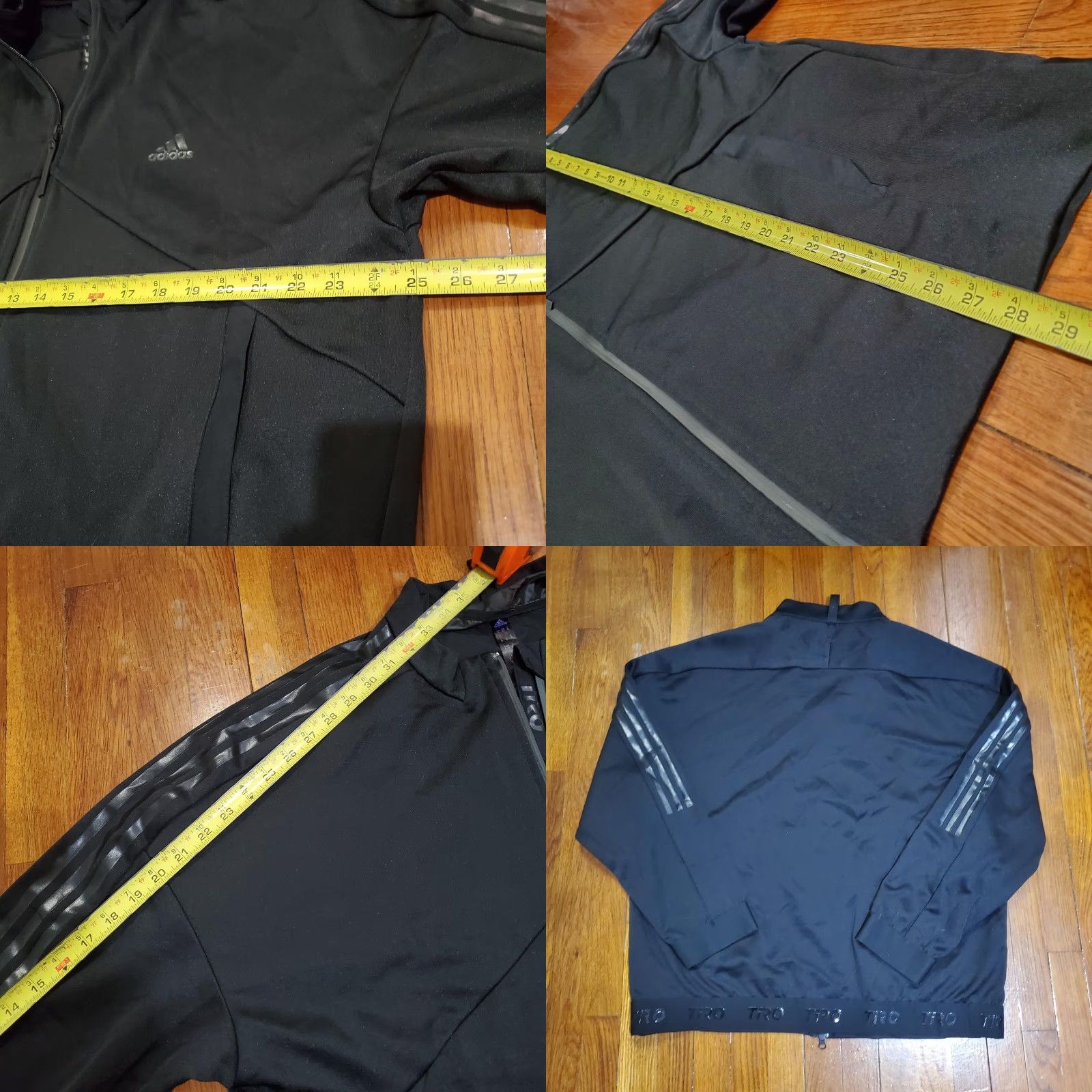 Adidas Adidas Track Jacket Mens XL Black Tiro Full Zip 3-Stripes Soccer HY3785 Size US XL / EU 56 / 4 - 8 Thumbnail