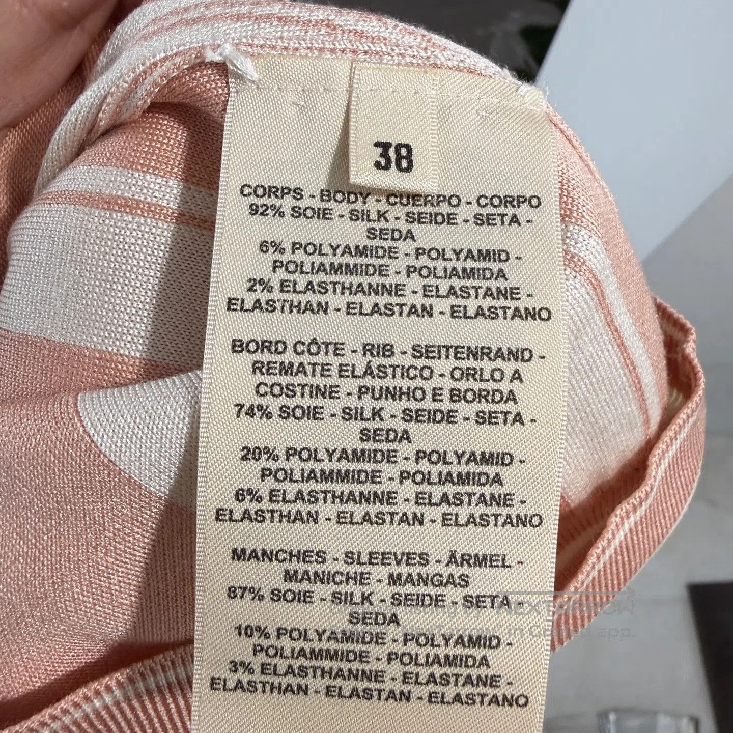 Hermes Hermes Pink and white knit short-sleeve| Size XS / US 0-2 / IT 36-38 - 5 Thumbnail