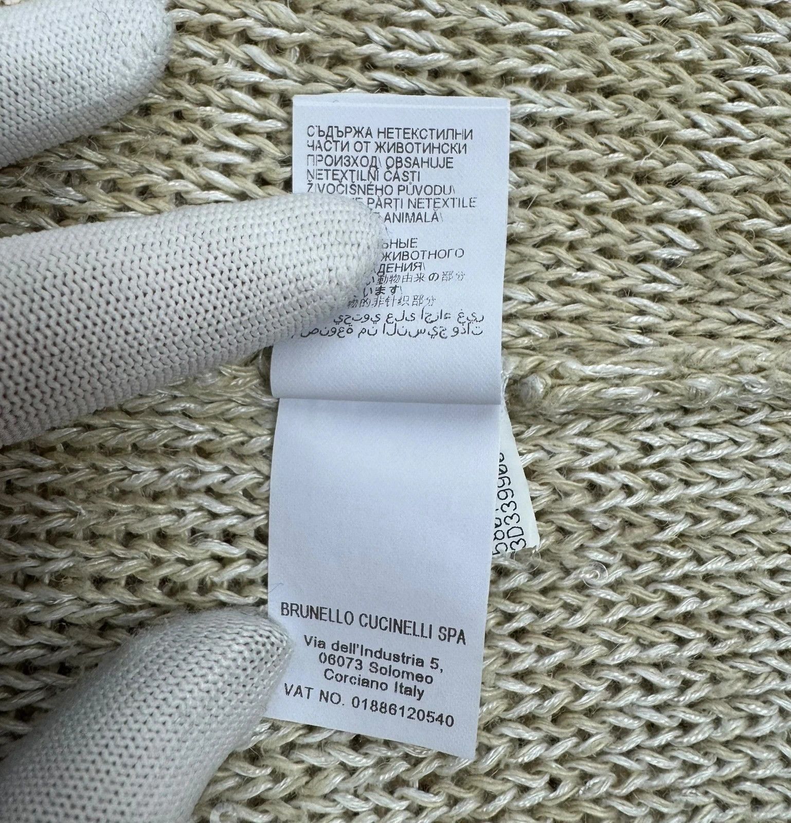 Brunello Cucinelli Brunello Cucinelli Sequined Sweater Hemp Linen size XS Size XS / US 0-2 / IT 36-38 - 18 Thumbnail