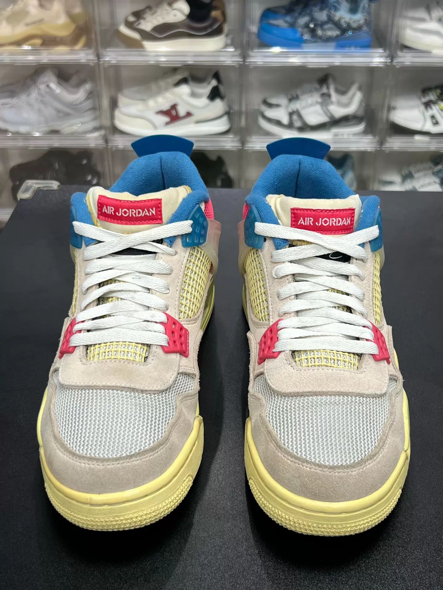 Nike AJ4 UNION Pink Blue Mid 44 With Box Size US 11 / EU 44 - 2 Thumbnail