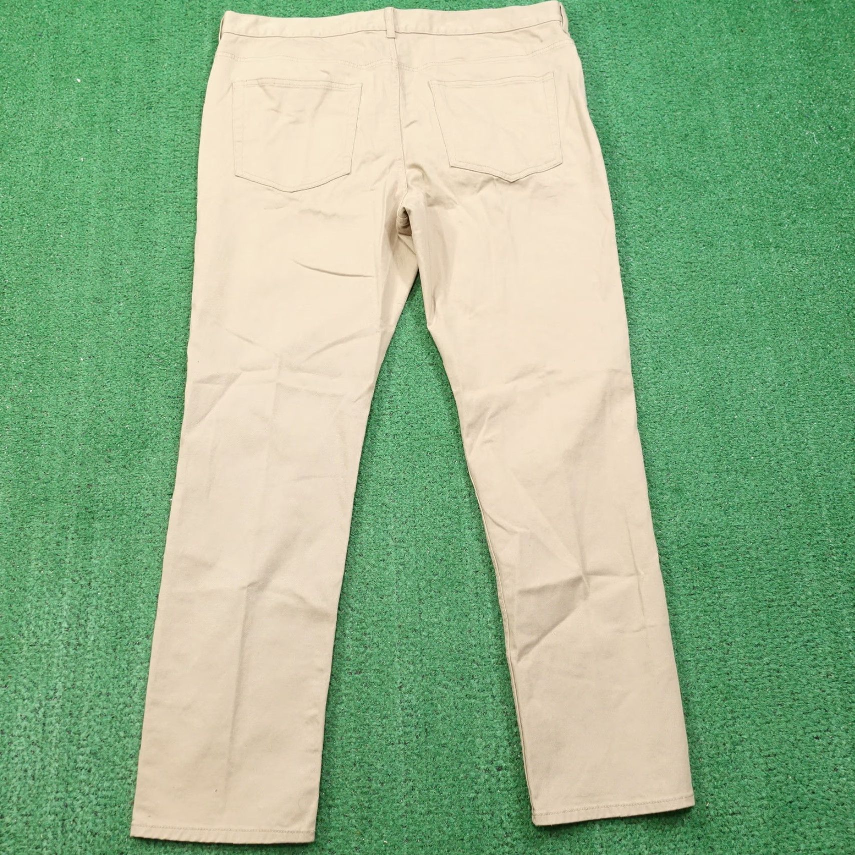 H&M Vintage H&M Men's Slim Fit Beige Khaki Cotton Chino Pants Size 38 Casual Block Pattern Size US 38 / EU 54 - 5 Thumbnail