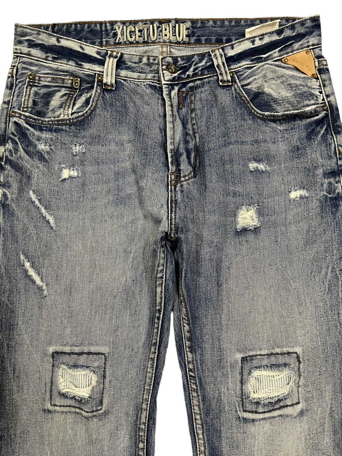 14th Addiction Vintage Japanese Brand Blue Wash Distressed Style Jeans Size US 34 / EU 50 - 3 Thumbnail