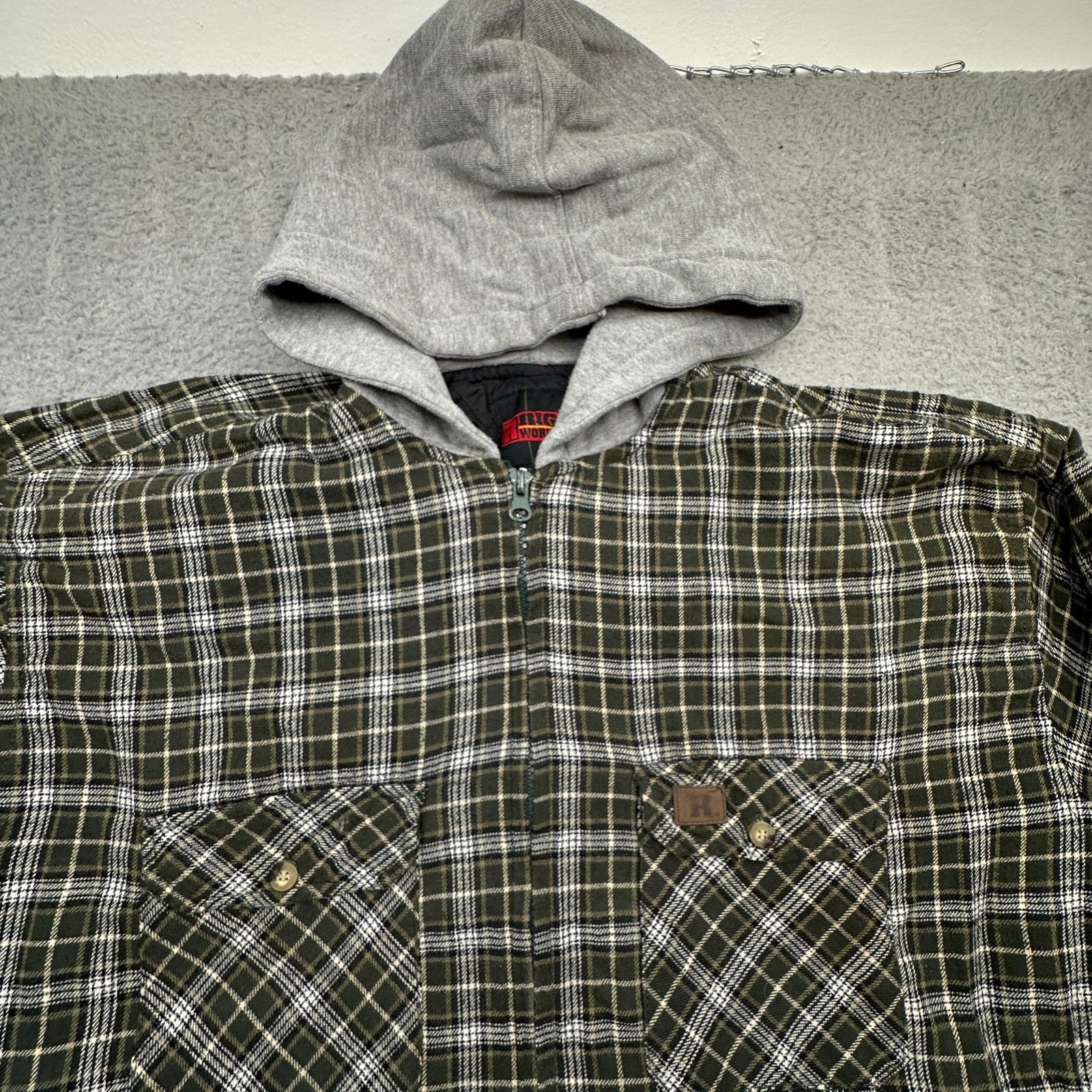 Wrangler Wrangler Riggs Workwear Quilt Lined Zip Flannel Jacket 2XL Size US XXL / EU 58 / 5 - 10 Thumbnail