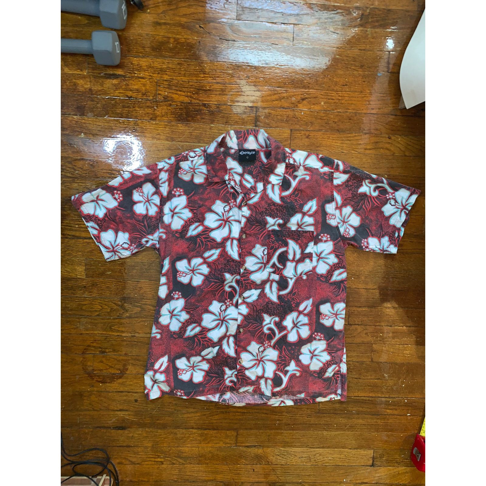 Enyce Vintage Enyce Floral Button Up Shirt Large Y2K Hip Hop Size US L / EU 52-54 / 3 - 1 Thumbnail