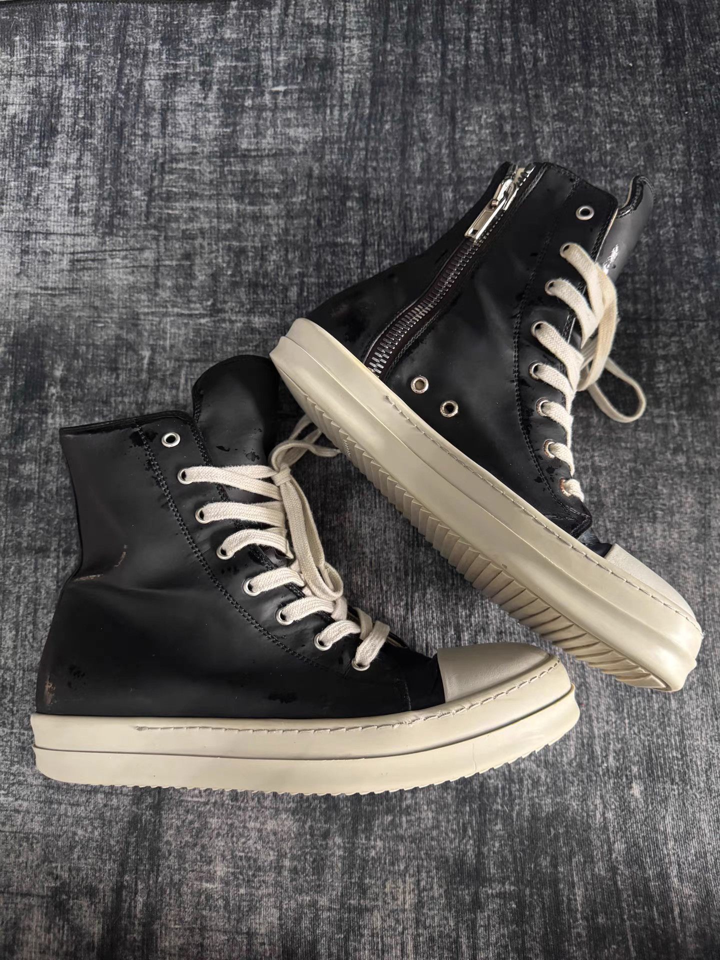 Rick Owens rick owens DRKSHDW High Top Turbo Cyclops Size US 7.5 / EU 40-41 - 3 Thumbnail