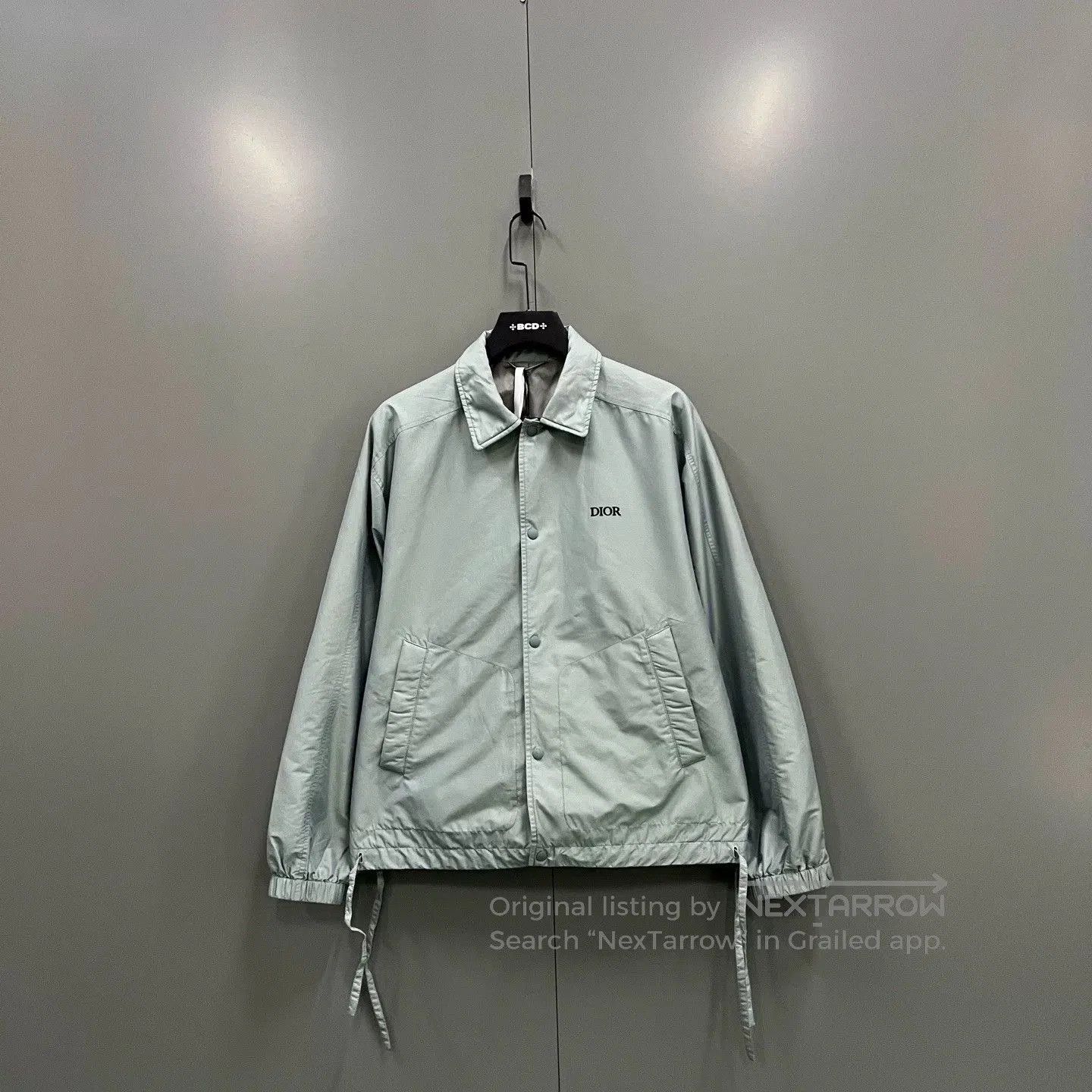Dior Blue Logo Jacket Outerwear.
