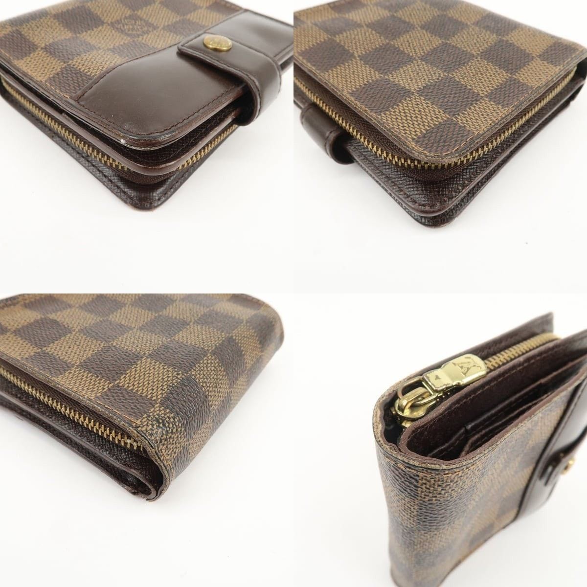 Louis Vuitton Louis Vuitton Damier Ebene Compact Zippy Wallet Size ONE SIZE - 4 Thumbnail