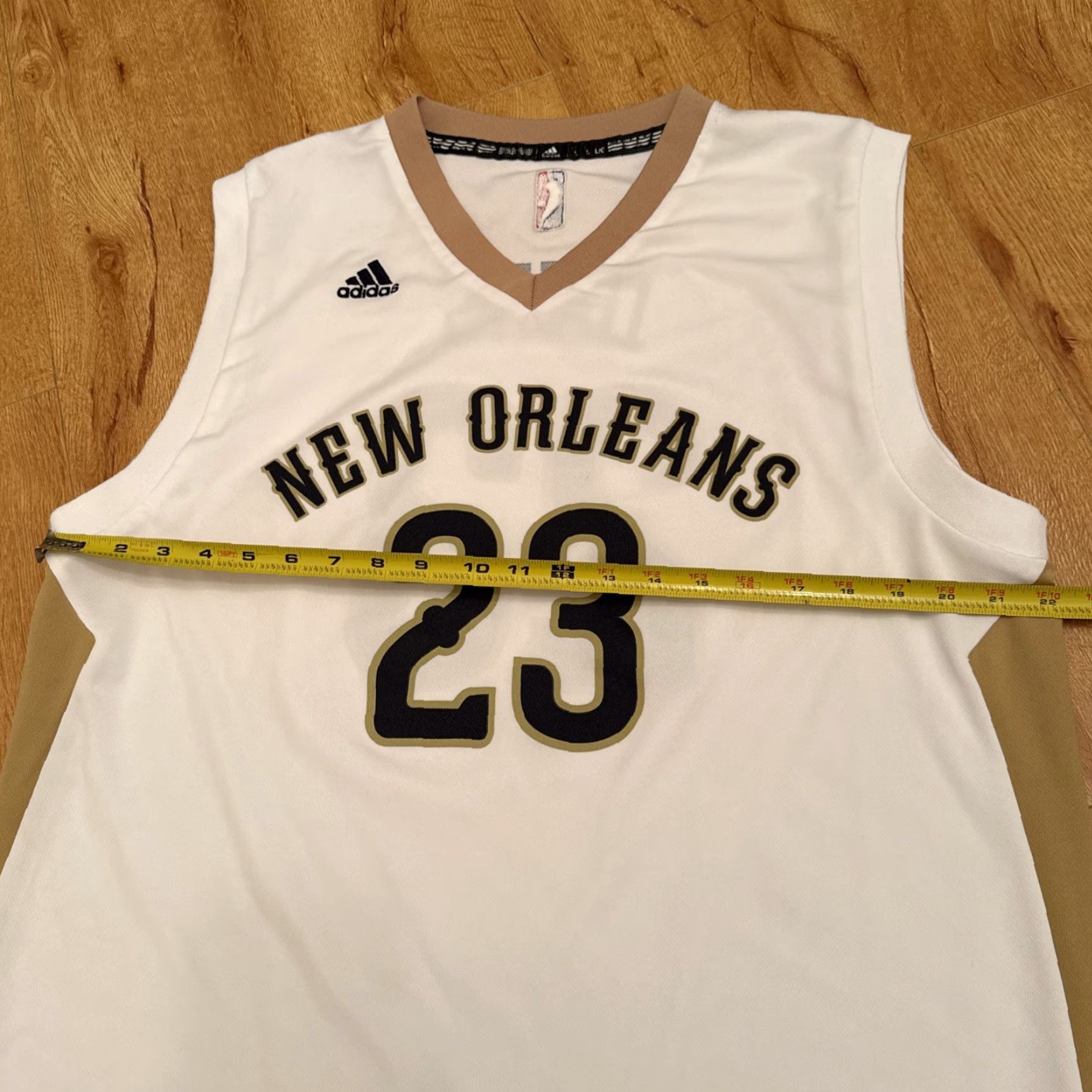 Adidas Adidas Jersey Tank Men L White New Orleans Pelicans #23 Anthony Davis Mens Large Tank Activewear Jersey Size US L / EU 52-54 / 3 - 4 Thumbnail