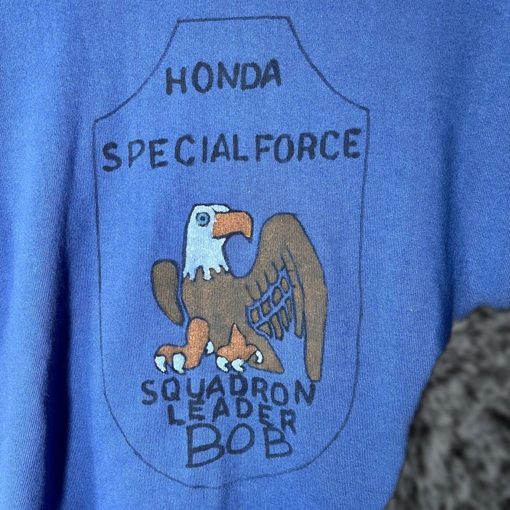Jerzees VINTAGE 90s Jerzees Hand Painted Honda Special Force Sweatshirt Made USA 2XL Size US XXL / EU 58 / 5 - 1 Thumbnail