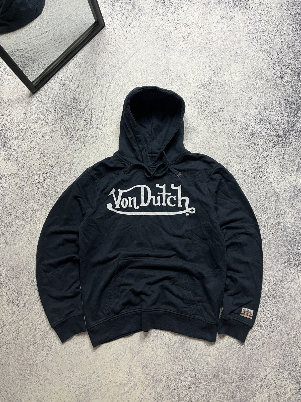 Vintage × Von Dutch Vintage Y2K Von Dutch Faded Hoodie Rap USA Big Print Size US L / EU 52-54 / 3 - 1 Thumbnail