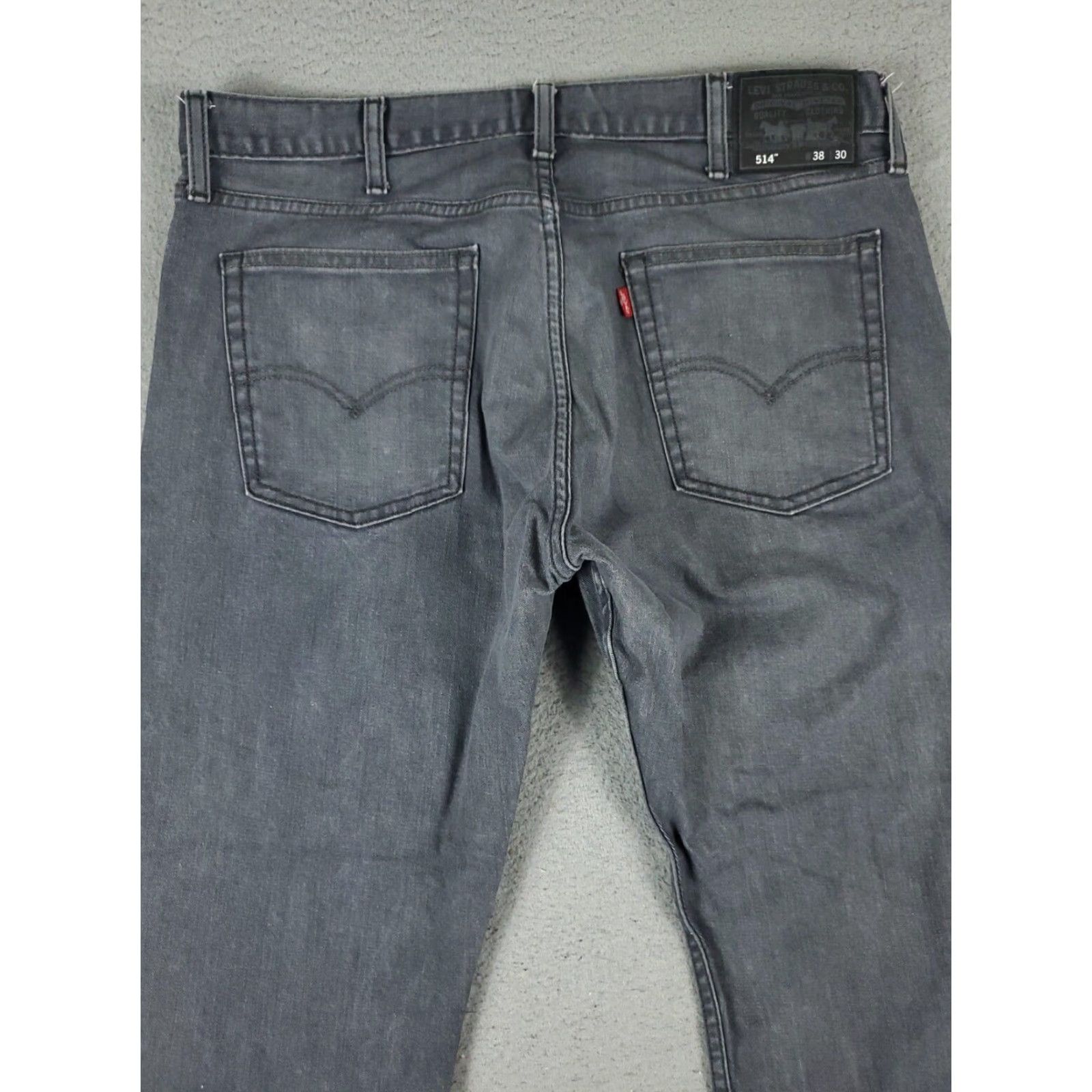Levi's Mens Levis 514 Slim Gray Jeans 38x30 Extra Large XL Straight Leg Size US 38 / EU 54 - 7 Thumbnail