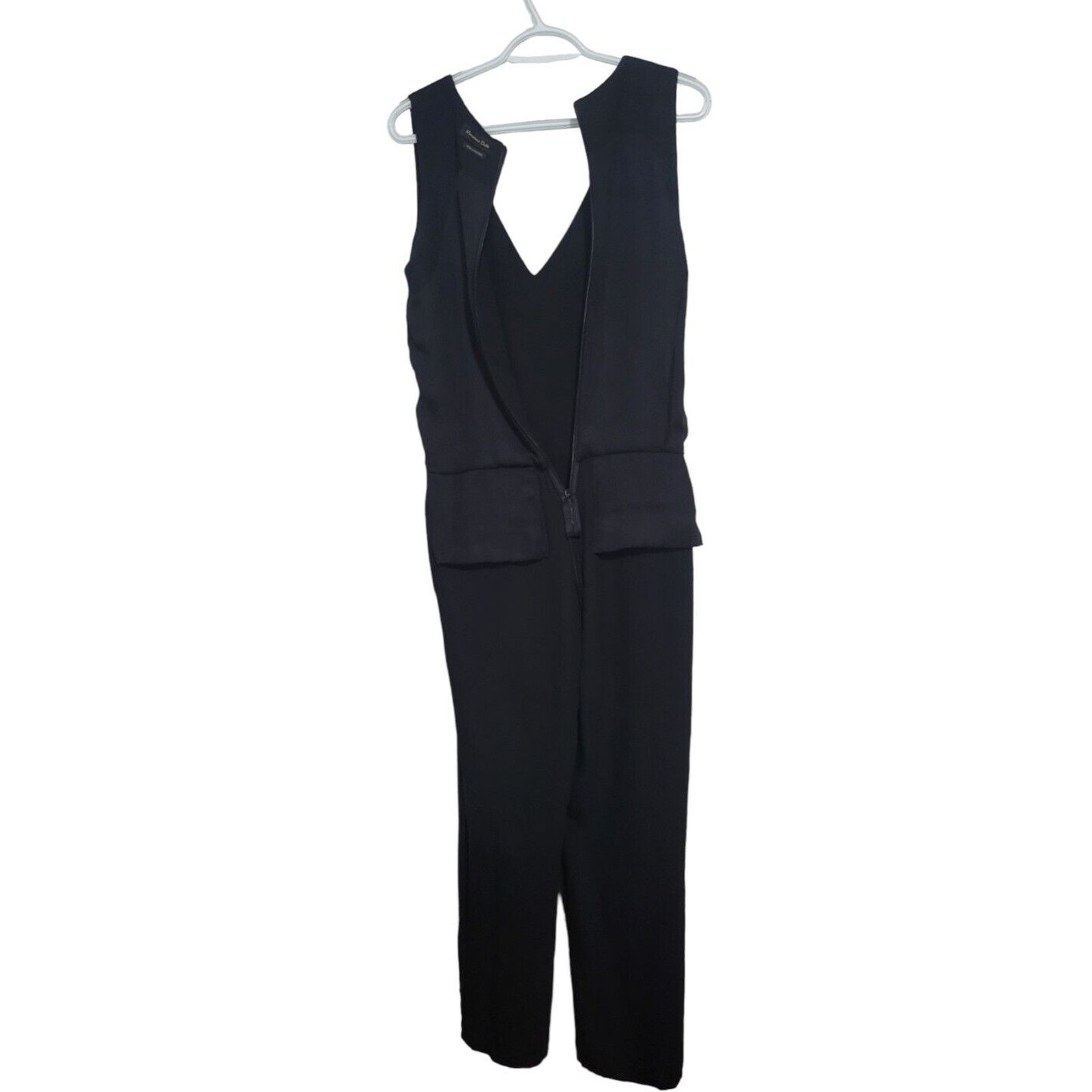 Massimo Dutti Massimo Dutti Women Jumpsuits Sleeveless Black Size US 10 Size 32" / US 10 / IT 46 - 2 Thumbnail