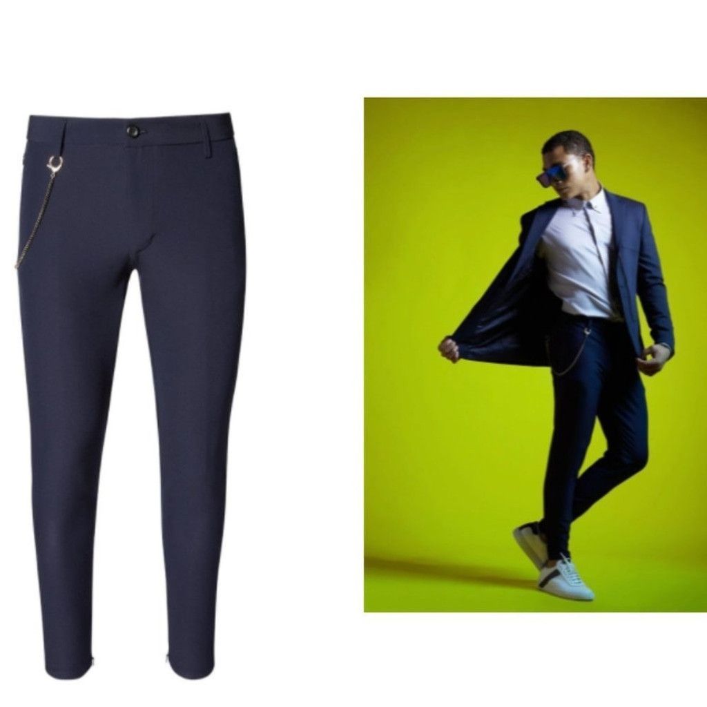 Other NWT Ron Tomson Lightweight TAILORED TROUSER NAVY: Size 3XL Size US 33 - 4 Thumbnail