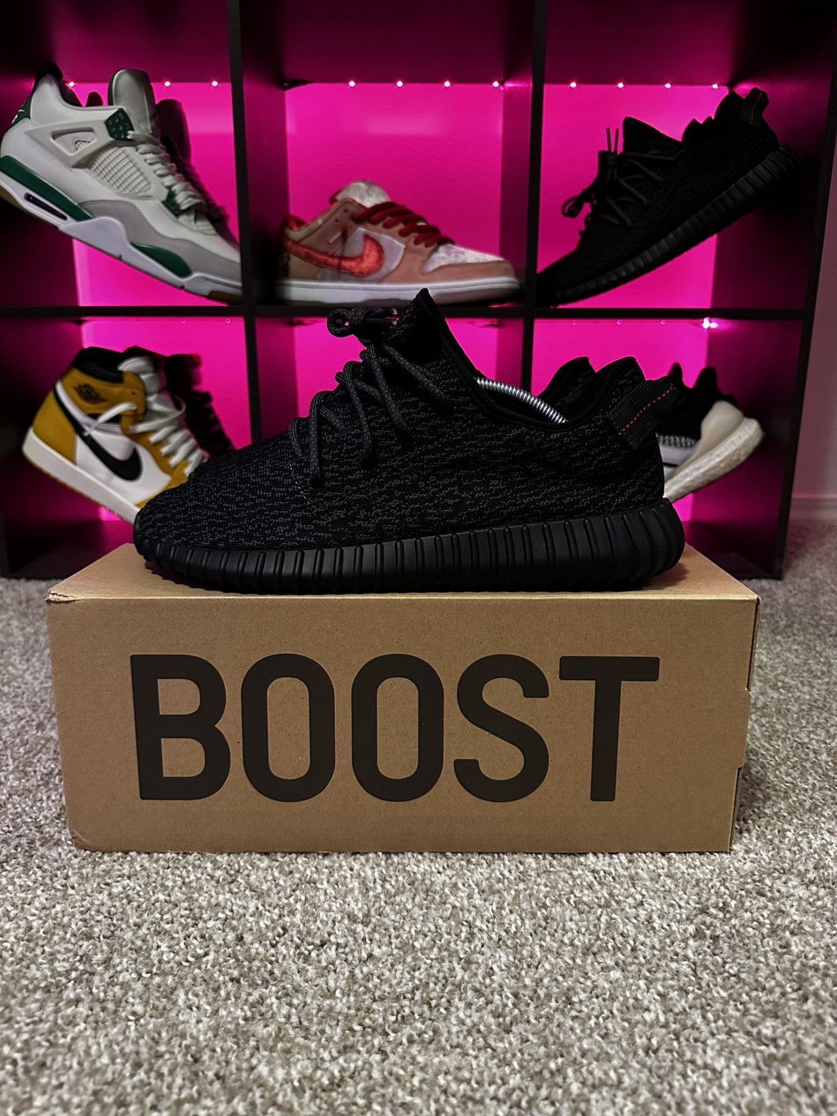 Adidas Yeezy 350 Pirate Black Size US 11.5 / EU 44-45 - 1 Thumbnail